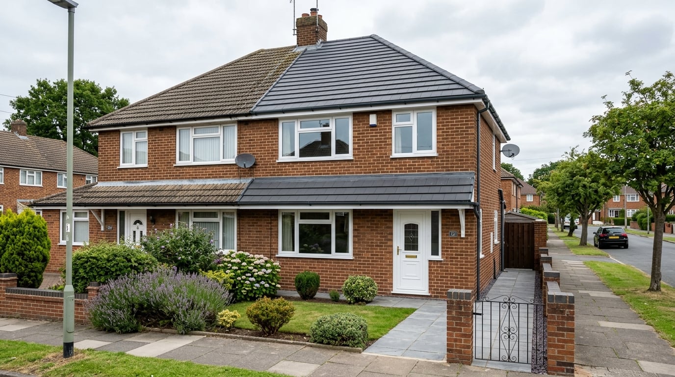 Quality roofing work on a UK home by Albert & Sons Roofing